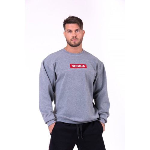 Nebbia Мъжка блуза Red Label sweatshirt 148 - Grey